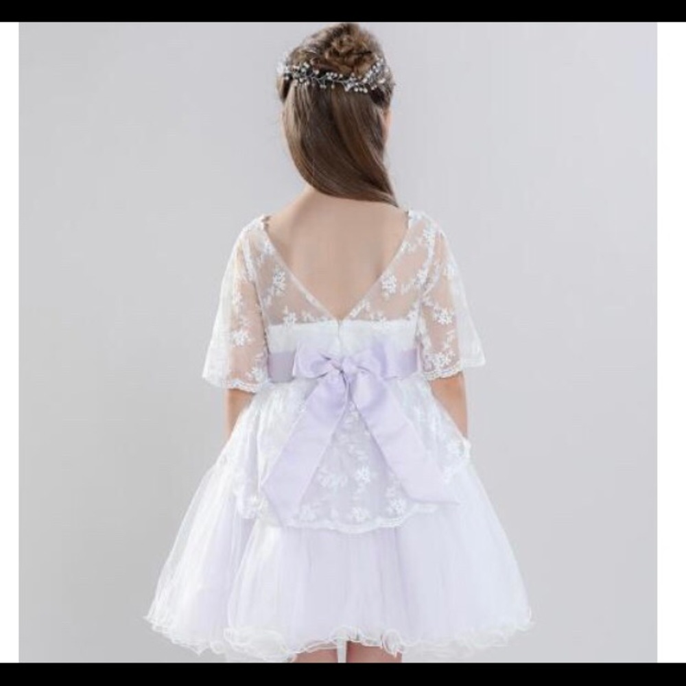 Lavender lace Tulle dress Weaver, Chasing Fireflies 6 or 10 Easter dressy nwt - Picture 4 of 8